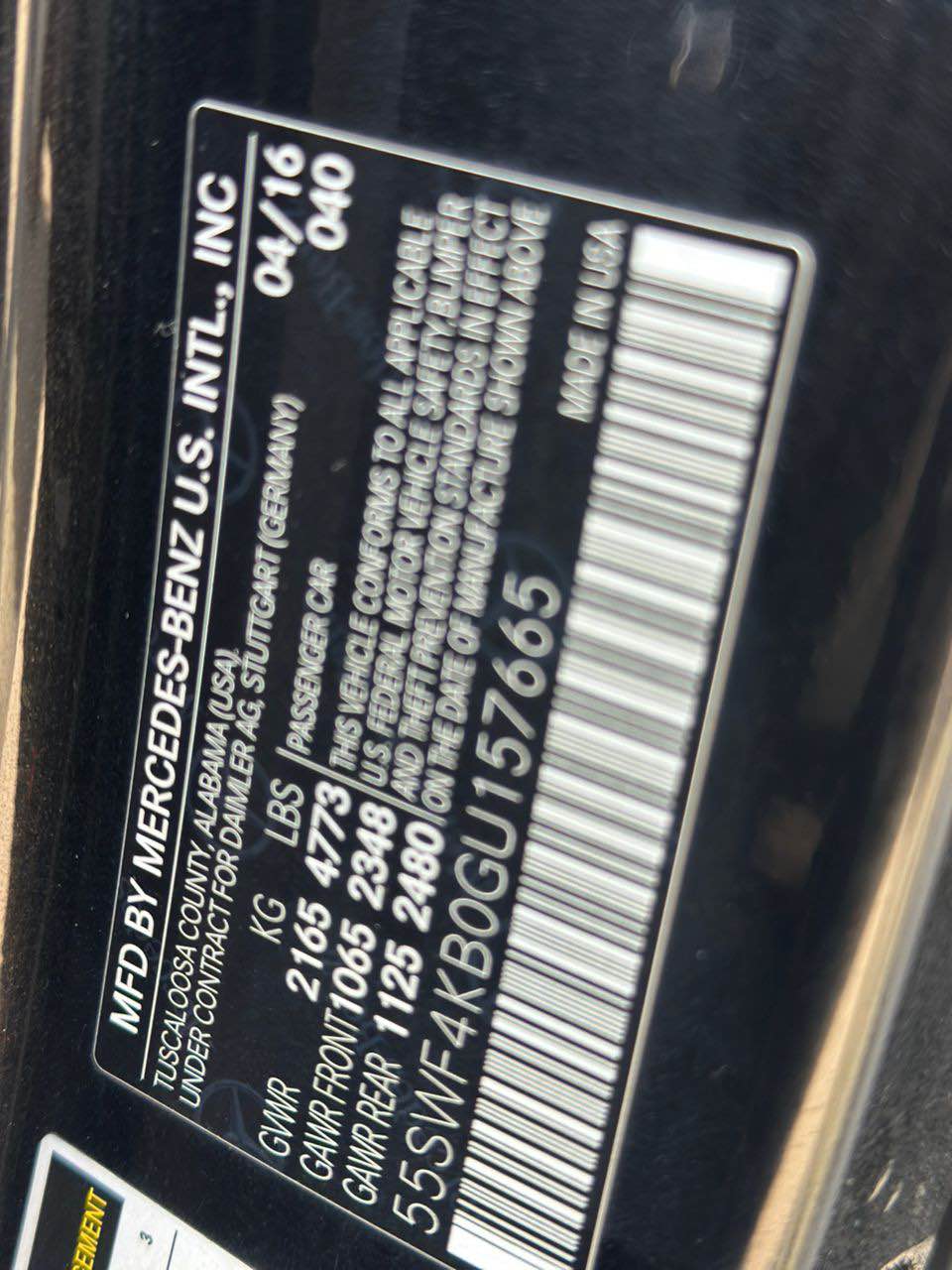 A picture of Mercedes Benz c300 2016