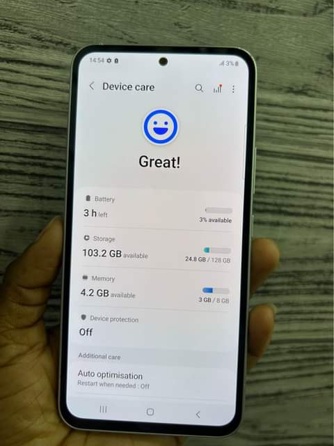 A picture of Samsung A54 5G