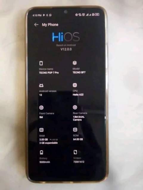 tecno pop7