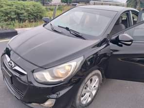 A picture of Hyunda Accent 2014 model Freshly baked on first body pan