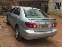 A picture of Toks standard Corolla 05 06 Android screen and reverse camera