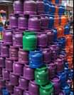 A picture of Gas cylinder of different kg