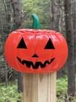 A picture of 9 jack o lantern pumkin led Halloween decoration indoor outdoor