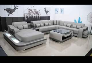 A picture of U shape modern sofa