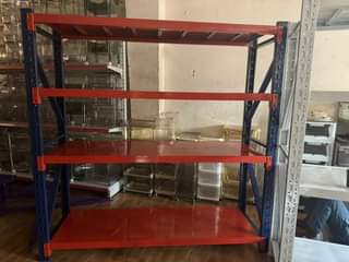 A picture of supermarket shelves for storage and trolly on sale 380k 0776182539