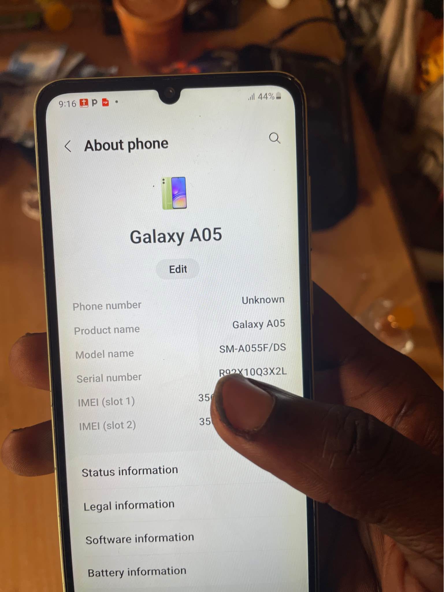 A picture of Samsung A05