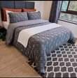A picture of 6pc cotton Plain duvets 4 pillow cases 1 bedsheet 1