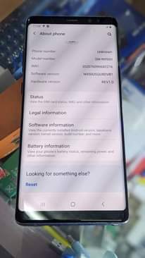 A picture of Samsung note 9