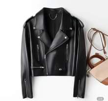 A picture of Leather pants and boyfriend pants