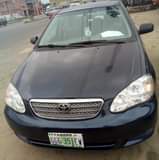 A picture of Toyota corolla 2006 Model Colour blue Condition Nigerian Used Complete