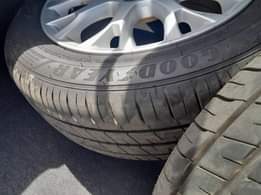 A picture of Tokunbo Toyota Alloy Rims Tyres GoodYear Products 205 55 16