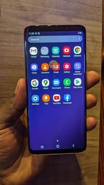 A picture of Samsung galaxy S9 plus