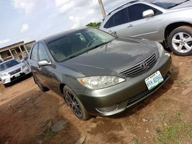 A picture of Camry up for sale and everything is working perfectly well