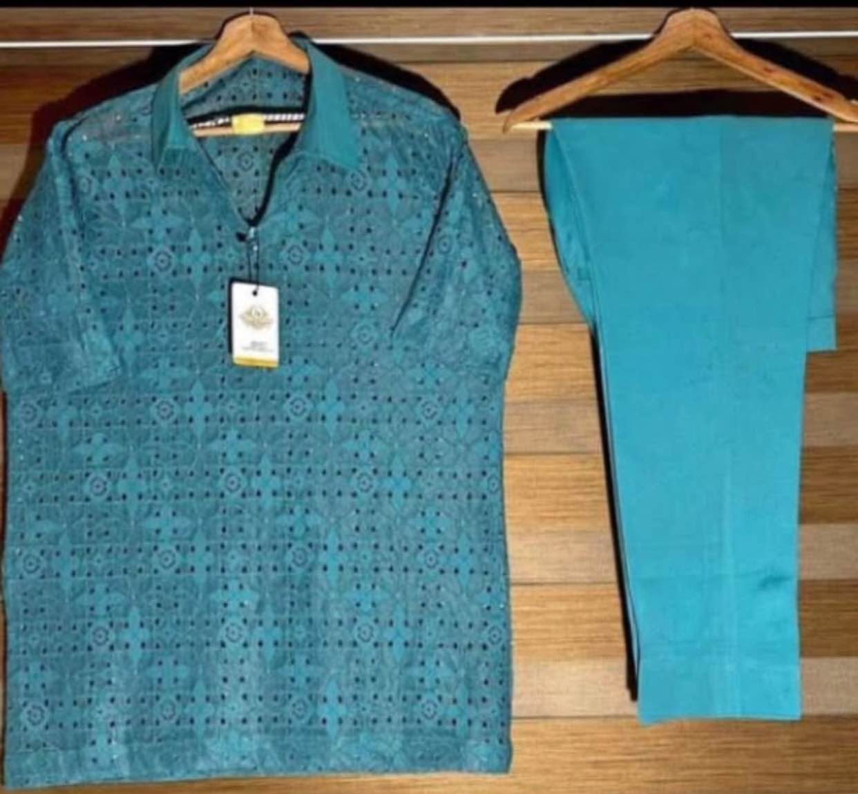 A picture of Lace top and trousers