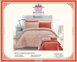 A picture of 6pc plain color comforters 1comforter 1bedsheets 2 pillowshams 2 pillowcases