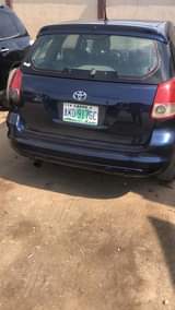 A picture of Toyota matrix 04 model baked on first body everything is