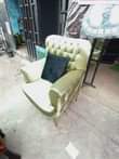 A picture of 8 Seater Set Of L shape chair black and green