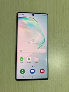 A picture of SAMSUNG note 10 plus 5g
