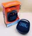 A picture of JBL speakers