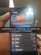 A picture of Cammon 18i 128gb 4gb ram 650k Infinix smart 5 420k