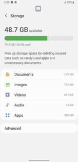 A picture of Samsung note 9