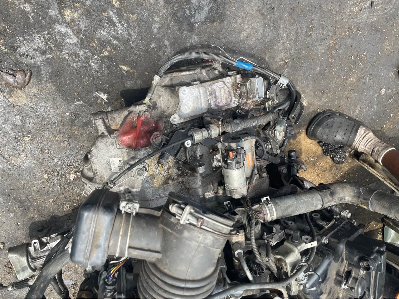 A picture of Toyota engine