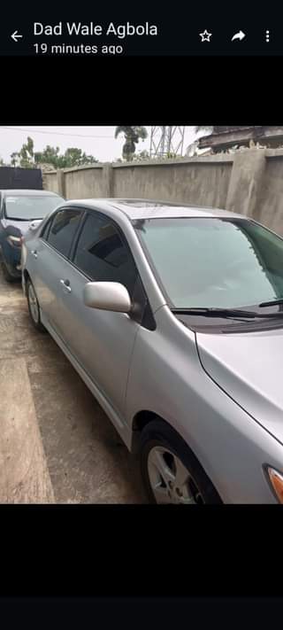 A picture of A year registered barely used Tokunbo standard Toyota Corolla 2012