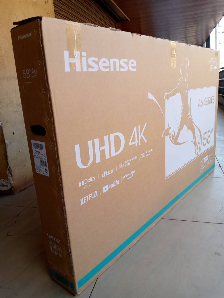 A picture of New 58 inches HISENSE UHD 4K Smart Frameless tv flat