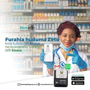 A picture of Toa Risiti Za EFD Popote Ulipo Bila kikomo Kwa Kutumia