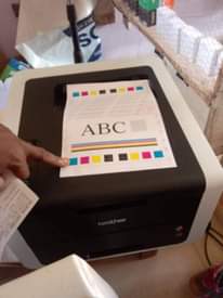 A picture of Brother A4 colour printer