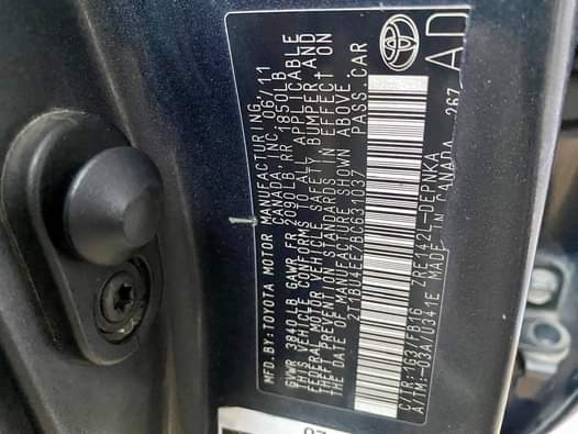 A picture of Toyota Corolla LE 2011 Toks Standard 9MILLION Naira Kano Kano