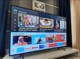 A picture of Samsung TV 65 inches no fault all accessories all available