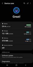 A picture of Samsung galaxy A11 32gb 2gbram with slight crack at just