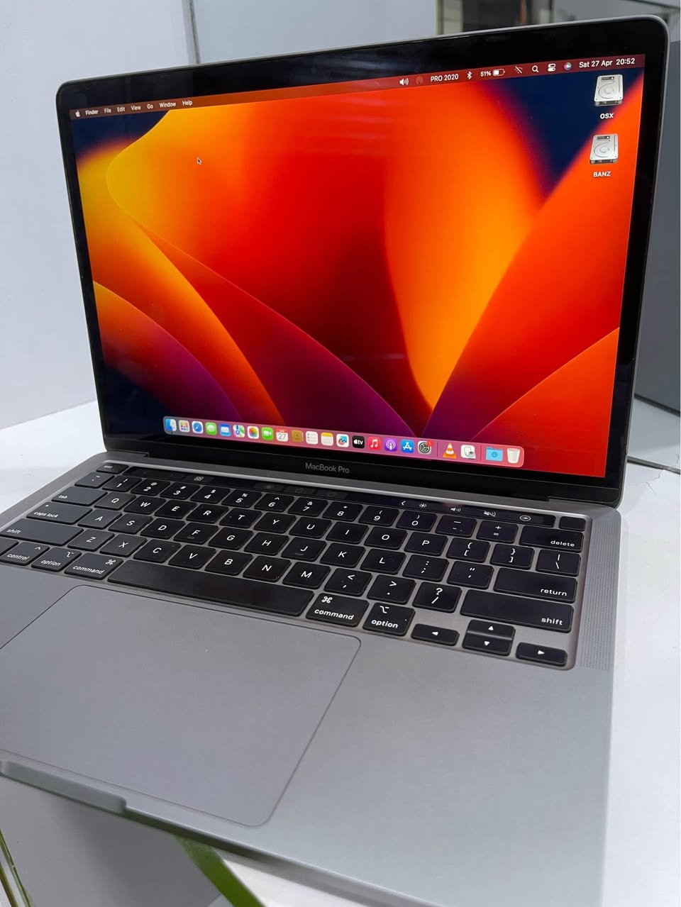 A picture of Macbook pro 2020
