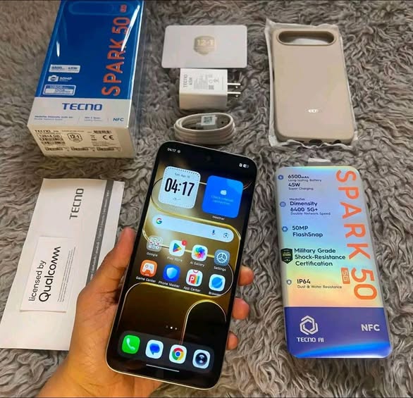 A picture of Tecno Spark 50 on sale 400 000 ugsh only