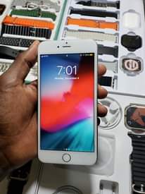 A picture of Iphone 6Plus 64GB storage with simple crack at only ugx