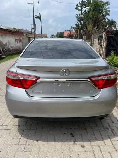 A picture of 2015 Registered Toyota Camry flash on the fire body Tukumbo