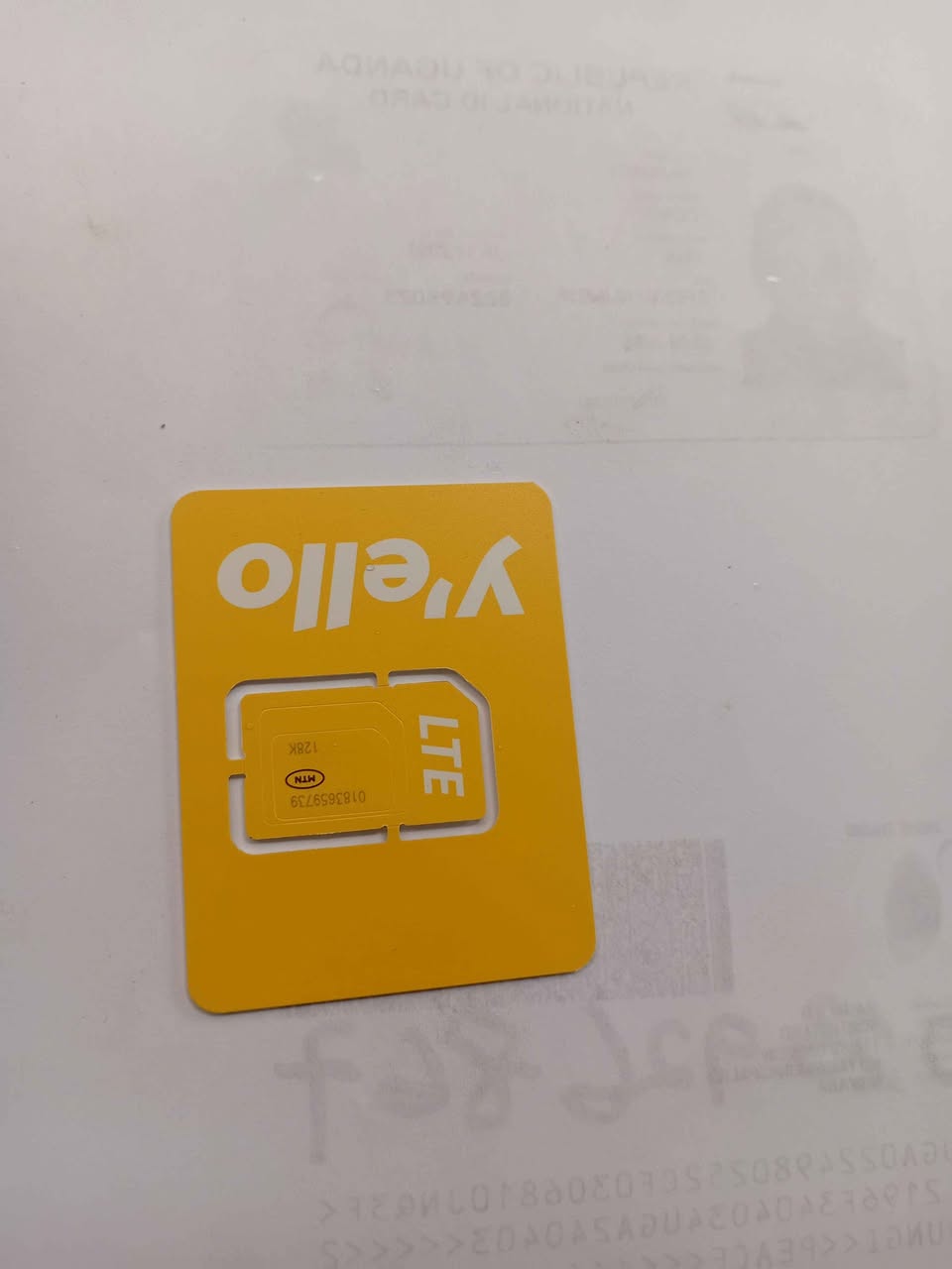 A picture of Mtn line for mobile money