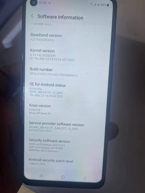 A picture of Samsung Galaxy A21s 128gb 4gb ram