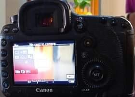 A picture of Canon 5D Mark 111 selling With a 28 200mm Lense