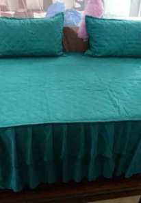 A picture of Cotton bedliners with 2 pillow cases available in different colors