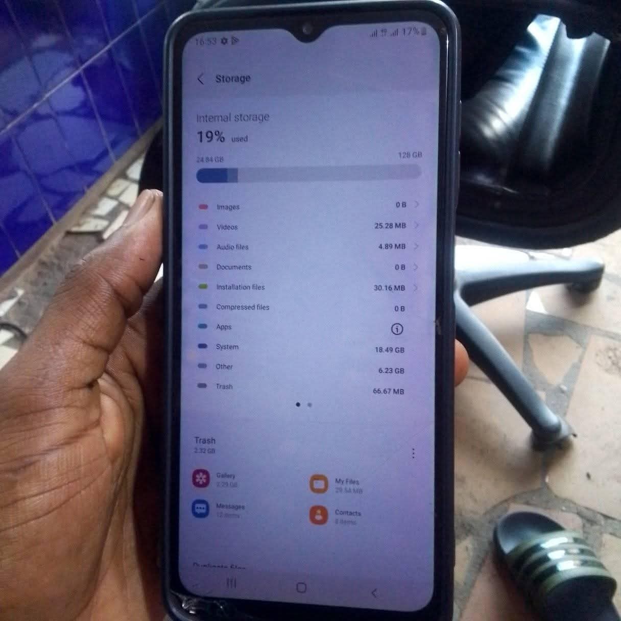 A picture of SAMSUNG GALAXY A12 128GB AND 6GB RAM