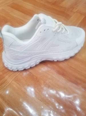 A picture of Male and female canvas shoes