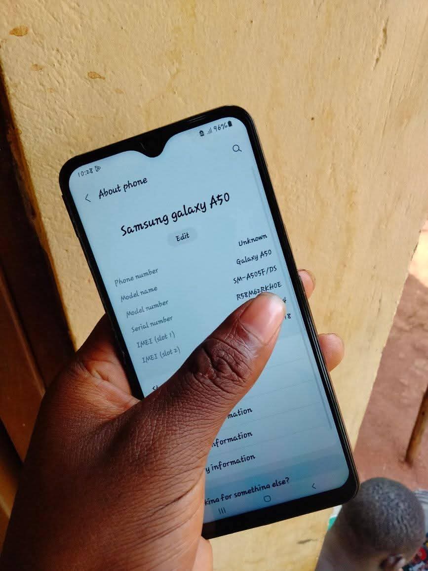 A picture of Samsung a50