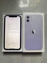 A picture of Iphone 11 plain purple 128Gb