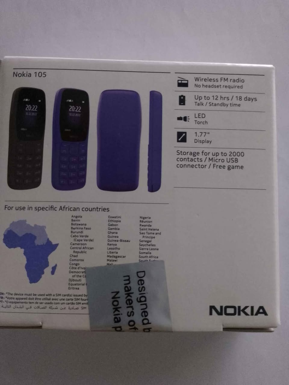 A picture of Nokia 105 Free Delivery