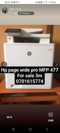 A picture of Hp page Wide Pro MFP 477Dw