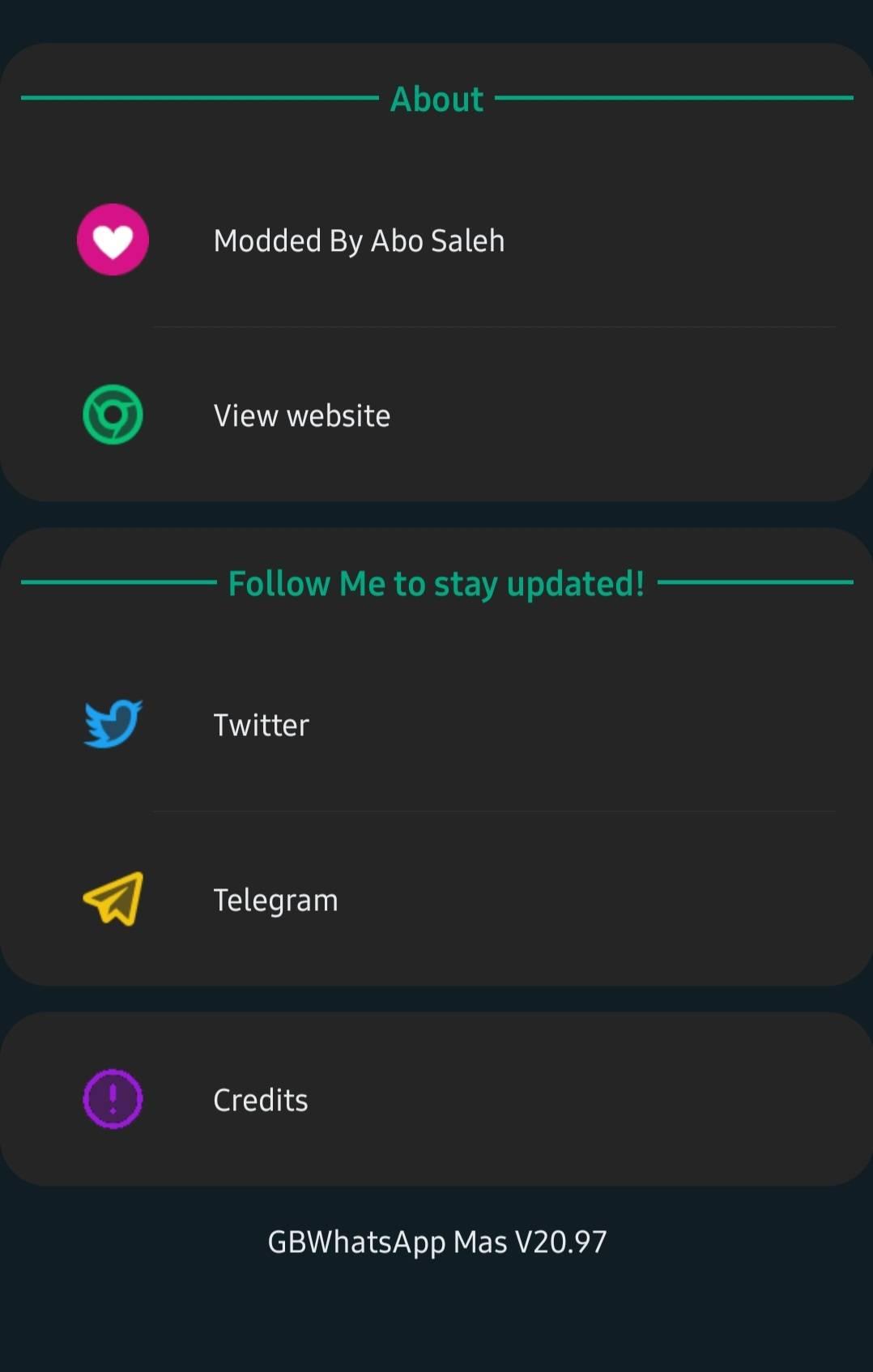 A picture of GB Whatsapp working trick