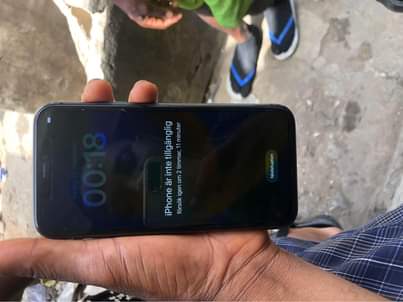 A picture of iPhone 11 locked