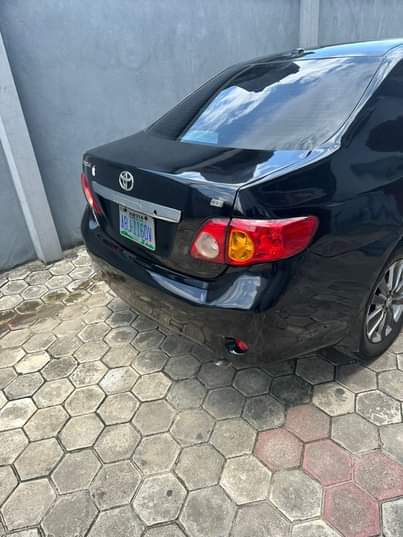 A picture of 2009 Toyota Corolla First flash on pure first body Engine